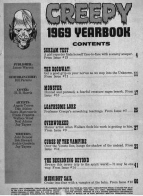 Creepy 1969 Yearbook : Free Download, Borrow, and Streaming